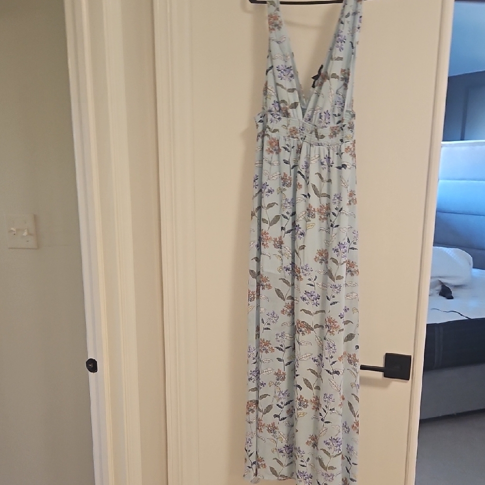 Forever 21 Light Blue Floral Dress